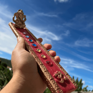 Incensário Vareta 7 Chakras Ganesha Om em Resina