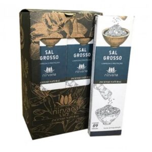 Incenso Nirvana Natural Sal Grosso Limpeza e Proteção