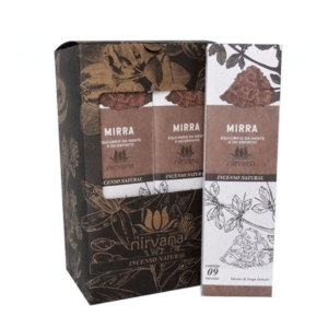 Incenso Nirvana Natural Mirra Equilíbrio da Mente e Espírito