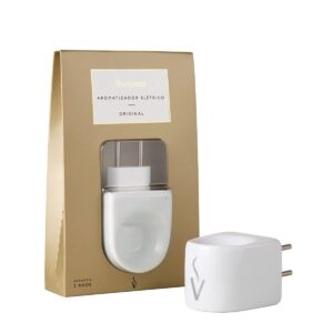 Difusor Aromatizador Elétrico Porcelana Bivolt Original Via Aroma Branco