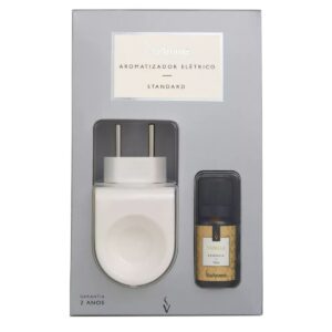 Difusor Aromatizador Elétrico Bivolt Standard Branco com Essência Vanilla Via Aroma