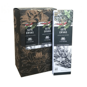 Incenso Nirvana Natural Sete Ervas Contra Mau Olhado